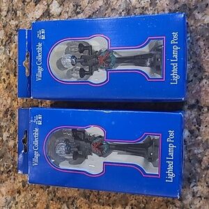 Village collectible Lighted lamp post